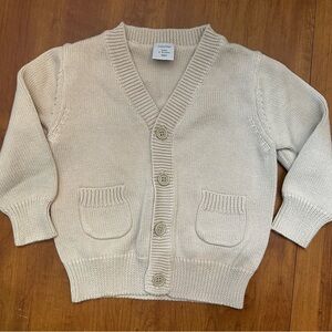 Baby gap tan button up cardigan sweater 12 to 18 months